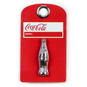 Pin plateado de Coca-Cola